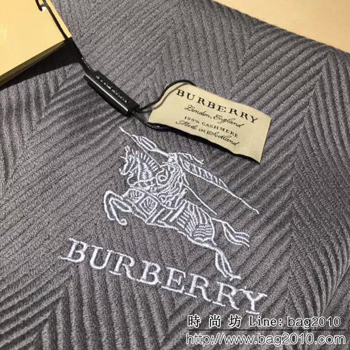 BURBERRY巴寶莉 經典男士爆款羊絨圍巾 LLWJ6984